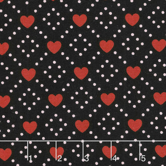 Hello Sweetheart - Diamond Black Yardage