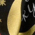 Hello Sweetheart - Main Black with Gold Sparkle Yardage