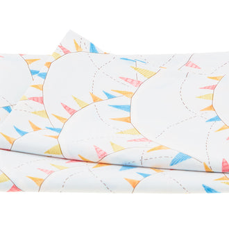 Hello World - Banners on Blue 1 Yard Cut