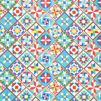 Hen House - Quilt Blocks Multi Yardage