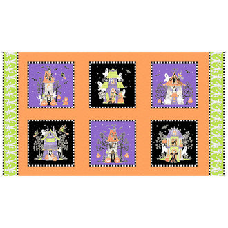 Here We Glow - Halloween Blocks Multi Glow in the Dark Panel