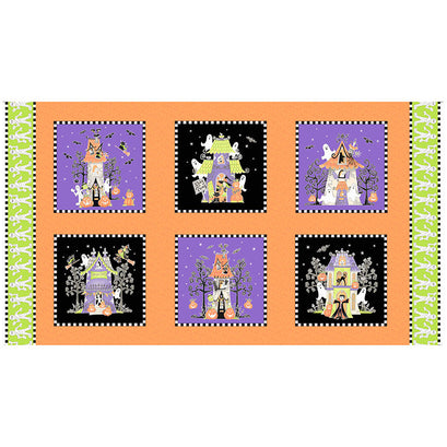Here We Glow - Halloween Blocks Multi Glow in the Dark Panel