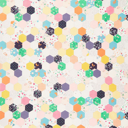Hidden Cottage - Hexagon Mustard Yardage