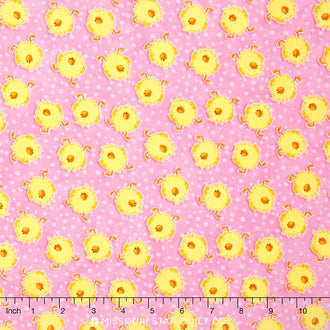 Hippity Hop - Chicks Pink Yardage
