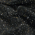 Holiday Charms - Dots Black Metallic Yardage