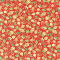 Holiday Charms - Ornaments Red Metallic Yardage