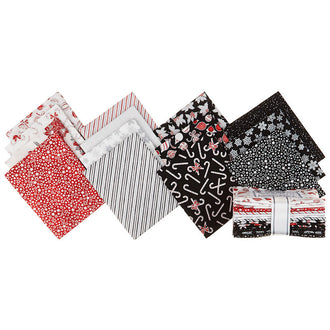 Holiday Charms Scarlet Metallic Fat Quarter Bundle