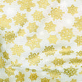 Holiday Charms - Snowflakes Ivory Metallic Yardage