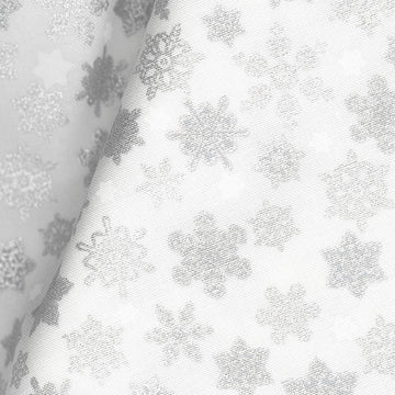 Holiday Charms - Snowflakes Silver Metallic Yardage