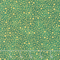 Holiday Charms - Stars Green Metallic Yardage