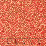 Holiday Charms - Stars Red Metallic Yardage