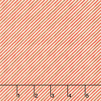 Holiday Charms - Stripe Crimson Metallic Yardage