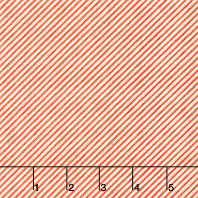 Holiday Charms - Stripe Crimson Metallic Yardage