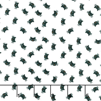 Holiday Essentials - Halloween Kitty Cat Ghost Yardage