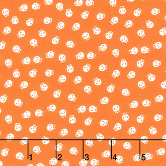 Holiday Essentials - Halloween Skullzzz Pumpkin Yardage