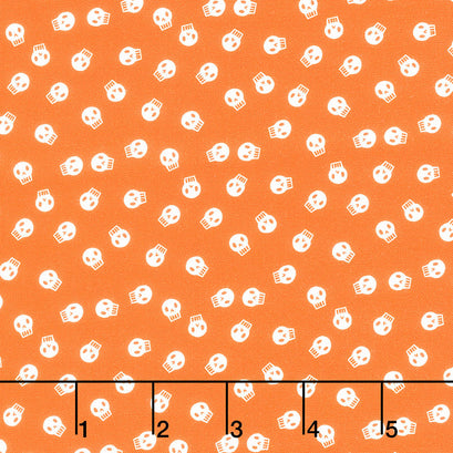 Holiday Essentials - Halloween Skullzzz Pumpkin Yardage