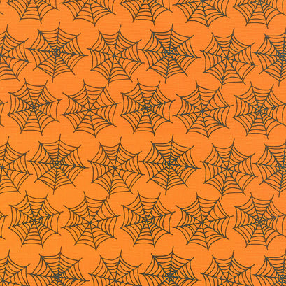 Holiday Essentials - Halloween Spiderwebs Pumpkin Yardage