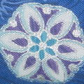Holiday Flourish 11 - Peacock Snowflakes Peacock Metallic Yardage