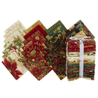 Holiday Flourish 12 Holiday Metallic Fat Quarter Bundle