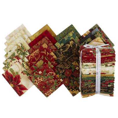 Holiday Flourish 12 Holiday Metallic Fat Quarter Bundle