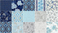 Holiday Flourish 12 Peacock Metallic Fat Quarter Bundle