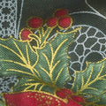 Holiday Flourish 12 - Poinsettia Black Metallic Yardage