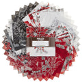 Holiday Flourish 12 Scarlet Metallic Charm Pack