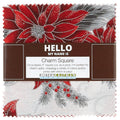 Holiday Flourish 12 Scarlet Metallic Charm Pack