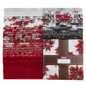 Holiday Flourish 12 Scarlet Metallic Ten Squares