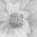 Holiday Flourish 12 - Scarlet Poinsettia Onyx Metallic Yardage