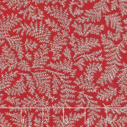 Holiday Flourish 12 - Scarlet Twig Metallic Yardage