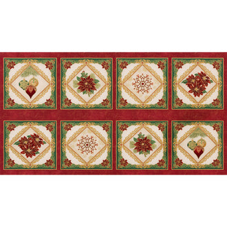 Holiday Flourish 12 - Snowflakes Holiday Metallic Panel
