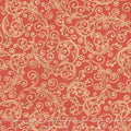 Holiday Flourish 13 - Holiday Scrolls Red Metallic Yardage Primary Image
