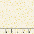 Holiday Flourish 13 - Holiday Stars Ivory Metallic Yardage Primary Image