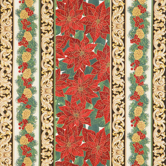 Holiday Flourish 13 - Holiday Stripes Metallic Yardage
