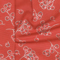 Holiday Flourish 13 - Silver Berries Scarlet Metallic Yardage Alternative View #1