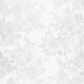 Holiday Flourish Blue - Toile Silver Metallic Yardage