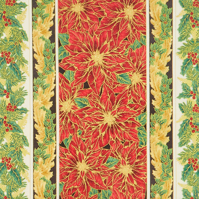 Holiday Flourish Holiday - Stripe Holiday Metallic Yardage
