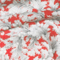 Holiday Flourish Scarlet - Holly Scarlet Metallic Yardage
