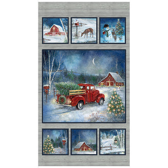 Holiday Journey - Red Truck Scenic Multi Panel