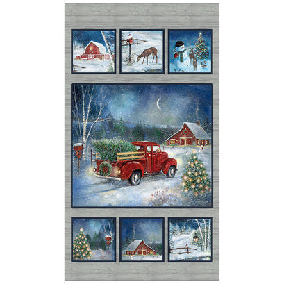 Holiday Journey - Red Truck Scenic Multi Panel
