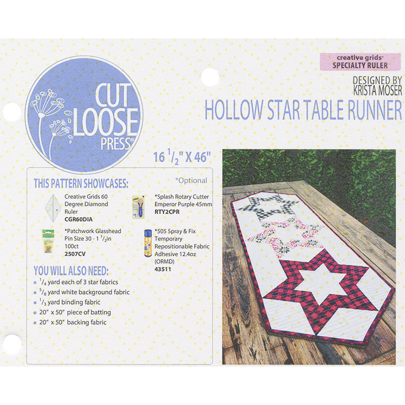 Hollow Star Table Runner Pattern