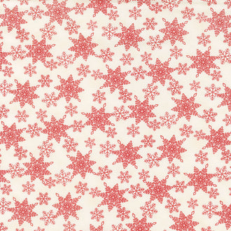 Home Sweet Holidays - Snowflake Swirl Winter White Yardage