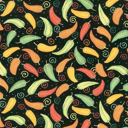 Homegrown Salsa - Pepper Party Blackboard Yardage