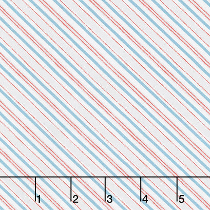 Homemade Happiness - Diagonal Stripe Cream Yardage