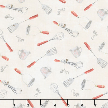 Homemade Happiness - Kitchen Allover Cream Yardage
