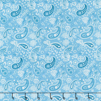 Homemade Happiness - Paisley Teal Yardage