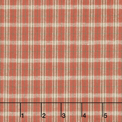 Homemade Homespuns - Small Windowpane Plaid Red Yardage
