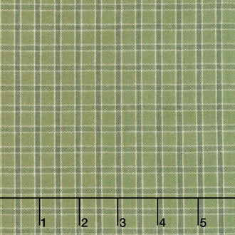 Homemade Homespuns - Tattersall Plaid Green Yardage