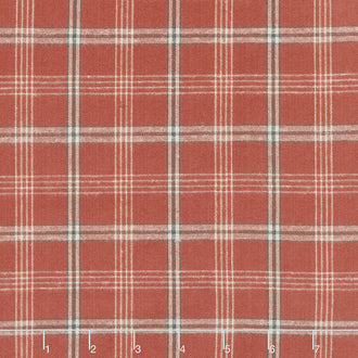 Homemade Homespuns - Windowpane Plaid Red Yardage
